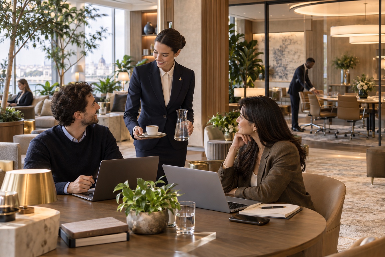 Hospitalité et service dans un espace de travail